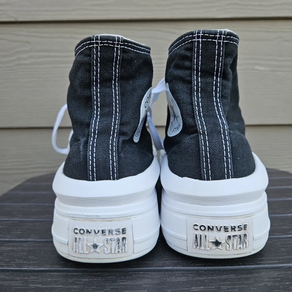 CONVERSE Chuck Taylor All Star Move Hi Black 568497C Chunky Platform Women's 9 - Picture 7 of 16